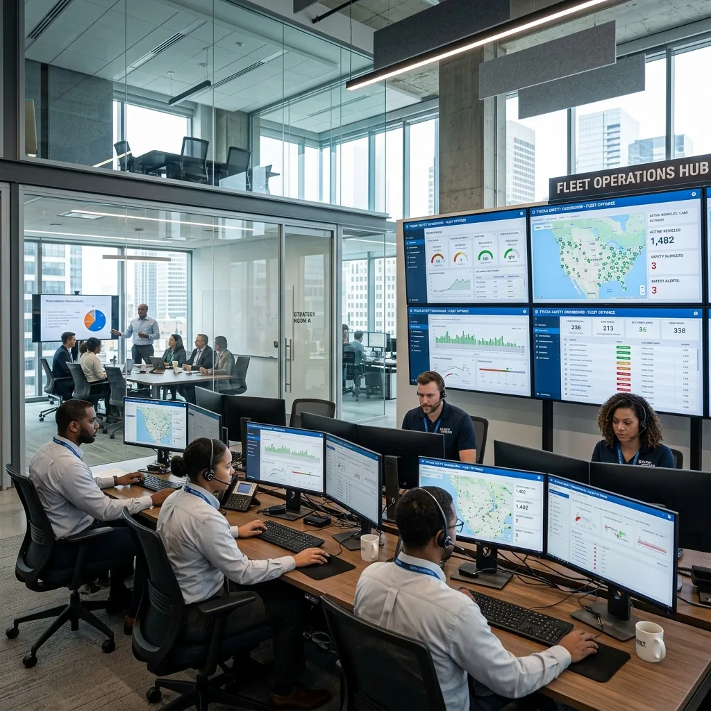 Sony A1 Enterprise Fleet Safety Headquarters Office Monitoring Dashboard